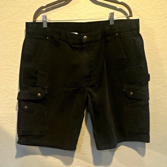 Carhartt Other - Carhartt B357 Men's Black Cotton Canvas Relaxed Fit Cargo Work Shorts 40